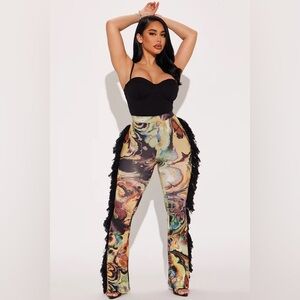 Fashion Nova “All at Once” Fringe pants